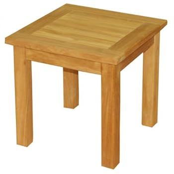 TECK'Attitude - Table basse d'appoint carrée en teck 45x45 cm