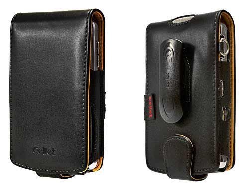 PREMIUM EXECUTIVE LEATHER CASE POUCH With FLIP COVER and SWIVEL BELT CLIP for RIM BLACKBERRY 8800 / 8820 / 8830 – RETAIL PACKAGING