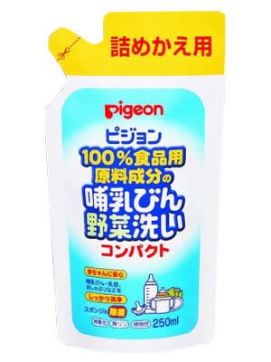ピジョン 哺乳びん野菜洗いコンパクト 250ml(詰め替え用)