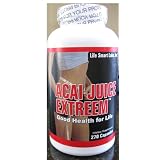 ACAI Juice Extreem -270 CAPSULES 100% PURE, 4 times MORE potent for each MG ACAI Berry Natural Nutrition, Energy and also used for Weight Loss Detox Diet , 1200 Mg