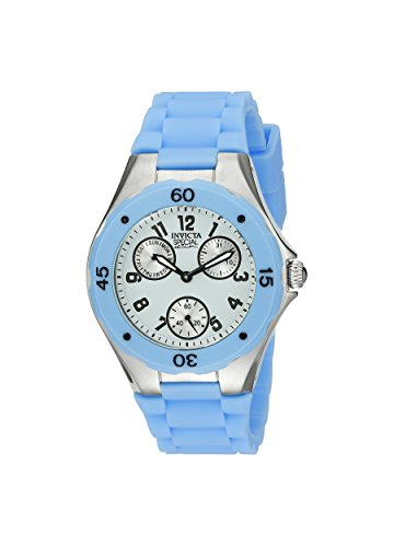 Invicta Women's Spec. Ed. Couture Multi-Function Light Blue Silicone Watch