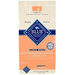 Blue Buffalo Large Breed Puppy Dry Food, Chicken and Rice Recipe, 30-Pound Bag