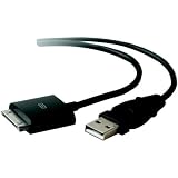 Belkin - iPod charging / data cable - USB - 30-pin dock connector (M) - 4 pin USB Type A (M) - 6 ft - black