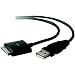 Belkin - iPod charging / data cable - USB - 30-pin dock connector (M) - 4 pin USB Type A (M) - 6 ft - black