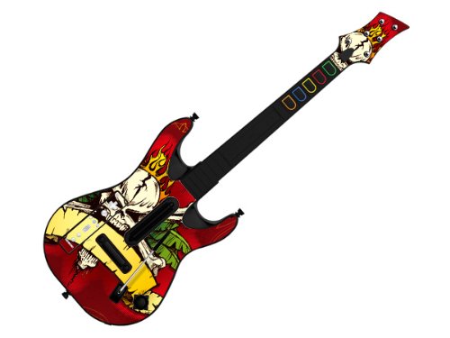 Decorative Skin fits Guitar Hero 5 for Wii (GUITAR NOT INCLUDED), Item No.GTW0996-2