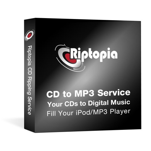 Riptopia CD-Ripping Service for iPod and MP3 Player Loading (50 CDs to Digital Music)
