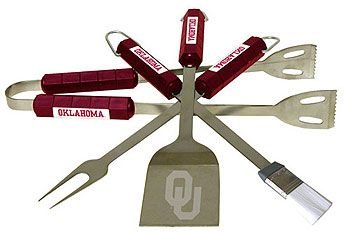 NCAA Oklahoma Sooners 4 Pc. BBQ Set
