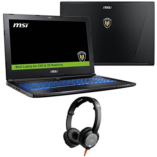MSI WS60 6QJ-430 (i7-6700HQ, 16GB RAM, 128GB NVMe SSD + 1TB HDD, NVIDIA Quadro M2000M 4GB, 15.6" Full HD, Windows 10 Pro) Workstation Notebook
