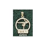 Utah Utes Solid 10K Gold ''UTES'' Gymnast Pendant