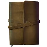 Handmade Genuine Leather Journal - Blank Paper Journal, Diary, Sketchbook, or Notebook - Great Birthday, Graduation, or Wedding Gift - Perfect for Writers, Readers, Artists, and Thinkers of All Ages