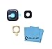 EShine Back Rear Camera Glass Lens Cover Ring Replacement + Adhesive for Samsung Galaxy Note 5 N920 (ALL CARRIERS)+ EShine Cloth (Blue)
