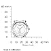 BUREI® Women's Elegant Date Dress Watch with White Leather Band