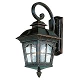 Trans Globe Lighting 5420 AR 25-1/2-Inch 2-Light Outdoor Medium Wall Lantern, Antique Rust