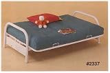 ROUND TUBING WHITE FUTON FRAME W ARMREST.EXTRA WIDE 38