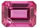 Jewelry : MIN .60CT MM VARIES EMERALD CUT PINK SPINEL