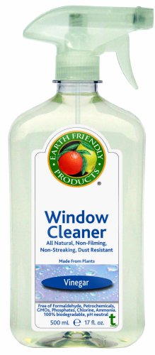 Earth Friendly Products Window Cleaner, Vinegar, 17-Ounce Bottle (Pack of 6)