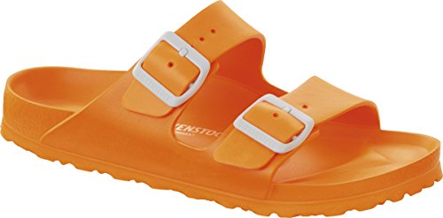 Birkenstock womens Arizona EVA in Neon Orange from EVA complete Synthetic-Sandals 39.0 EU N