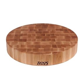 John Boos 18-Inch Round Chinese Chopping Block, Maple by John Boos