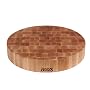 John Boos 18-Inch Round Chinese Chopping Block, Maple