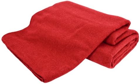 Creswick Australian Mills Hobart Machine Washable Australian Wool Blend Blanket, Twin, Cranberry