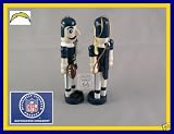 SAN DIEGO CHARGERS FOOTBALL WOOD NUTCRACKER ORNAMENT NFL LIC NEW