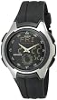Casio Men's Core AQ160W-1BV Black Resin Analog Quartz Watch with Black Dial