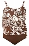 Liz Claiborne Sunny Isle Floral Plus Size Blouson Tankini Swimsuit - Women's Swimsuit Plus Size Swimsuits