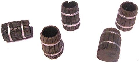 28mm scale pre painted Dungeon Game Terrain Accessories Open Barrels ( Set of 5)