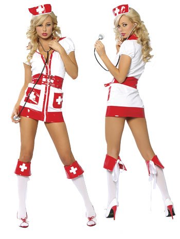 Sexy Naughty Flirty Nurse Costume 