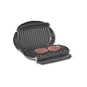 George Foreman GRP4PTMR Next Grilleration 4-Burger Grill with Digital Timer & Removable Plates, Platinum