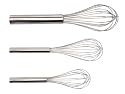 BergHOFF - 1105512 - Ustensiles de Cuisine de Cuisine - Lot de 3 fouets 20,5, 25,5 et 30cm