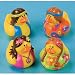 One Dozen (12) Rubber Duckie Ducky Peace HIPPIE DUCKS Party Favors