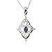 Sterling Silver Amethyst Star-Shaped Celtic title=