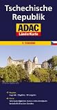 ADAC L�nderkarte Tschechische Republik 1:300.000: Register: Legende, Citypl�ne, Ortsregister mit Postleitzahlen. Karte: Sehensw�rdigkeiten, Natur- und Nationalparks, landschaftlich sch�ne Strecken