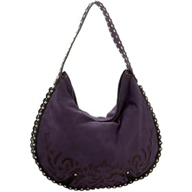 SR SQUARED by Sondra Roberts Posh Perforated Hobo