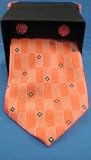 Silk Tie Gift Sets with Cufflinks and Matching Handkerchief