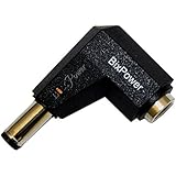 BiXPower LC53 Right Angle Connector Converter for 5.5 x 2.5mm DC Power Connector