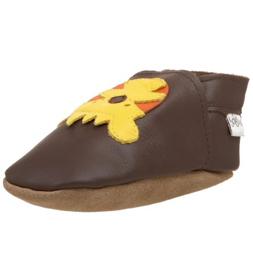 Bobux Infant Toddler Tiger Chocolate Slipper
