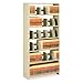Snap-Together Open Shelving Unit Starter Set, Sand Finish, 36w x 76h, 6 Shelves (TNN101988)