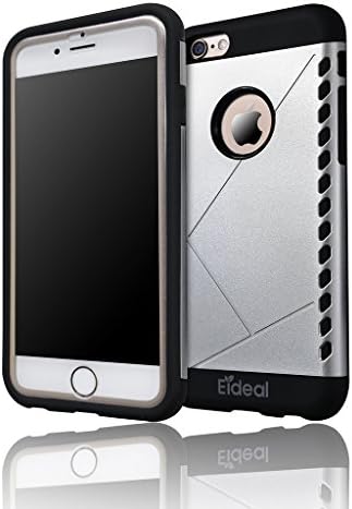 iPhone 6 Case, Dual Layer Rugged Protective TPU iPhone 6 rugged Case for Apple iPhone 6 with 4.7 inch [Silver]