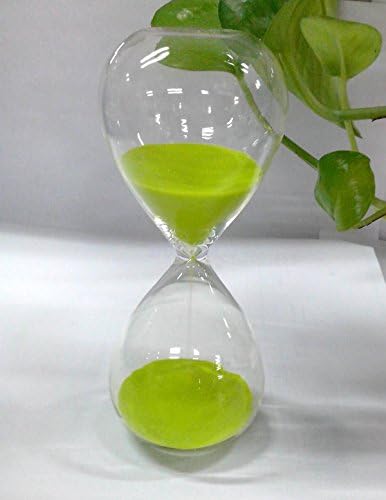 15 Minutes Green Sand Glass Hourglass Sand Clock Timer Home Office Desk Decor