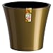 Santino, Self Watering Planter Arte 8.6 Inch Gold/Black, Indoor Flower Pot for All House Plants, Flowers, Herbs, Succulents