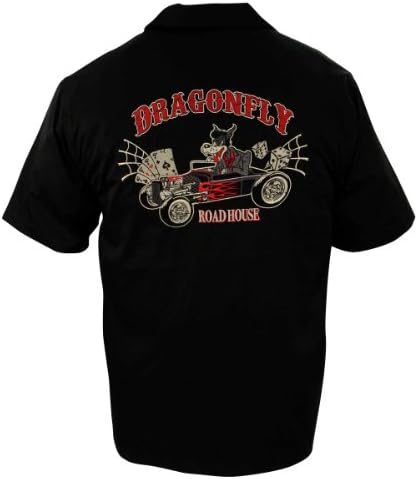 Dragonfly Roadhouse Wild Wolf Mens Work Shirt - Medium
