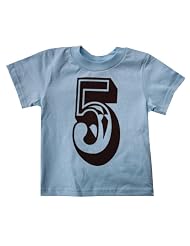 Happy Family No 5 Western Theme Fifth 5th Birthday Boy Light Blue T Shirt
