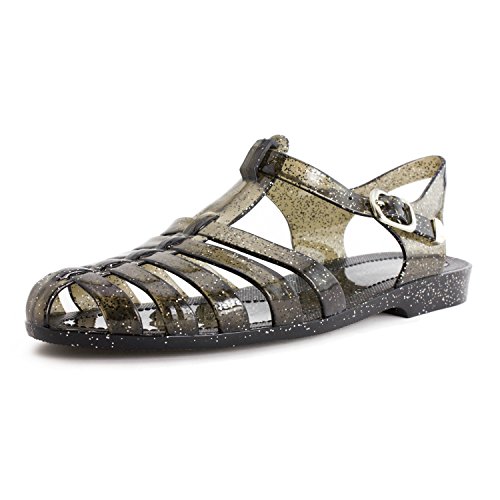 Women's Soft Retro Jelly Buckle Closure Sandals (Adults)