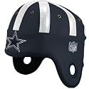 Men`s Dallas Cowboys Navy Faux Leather Helmet Head Cap