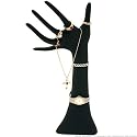KCF 49131 Jewelry Hand Display for Necklaces, Bracelets and Rings, 14-Inches, Black