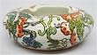 Round ashtray, hand painted chinese porcelain - Butterfly design