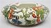 Round ashtray, hand painted chinese porcelain - Butterfly design