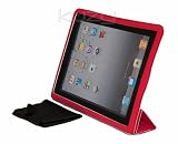 Kuzy - iPad2 RED Leather Smart Cover for Apple iPad 2 16GB, 32GB, 64GB (2nd Generation) comes with Microfiber Cloth Kuzy - iPad2 RED Leather Smart Cover for Apple iPad 2 16GB, 32GB, 64GB (2nd Generation) comes with Microfiber Cloth